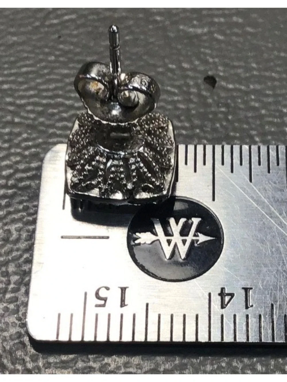 EUC Tacori 925 Sterling Silver Cubic Zirconia Halo Stud Earrings